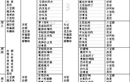 校园食谱：2023年12月11日-12月16日